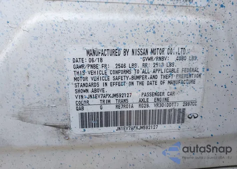 2018 Infiniti Q50 3.0T Luxe from USA, damaged, VIN JN1EV7APXJM592127